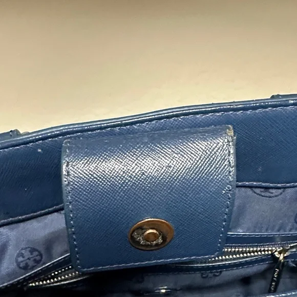 Tory Burch Navy Satchel - Picture 6 of 6